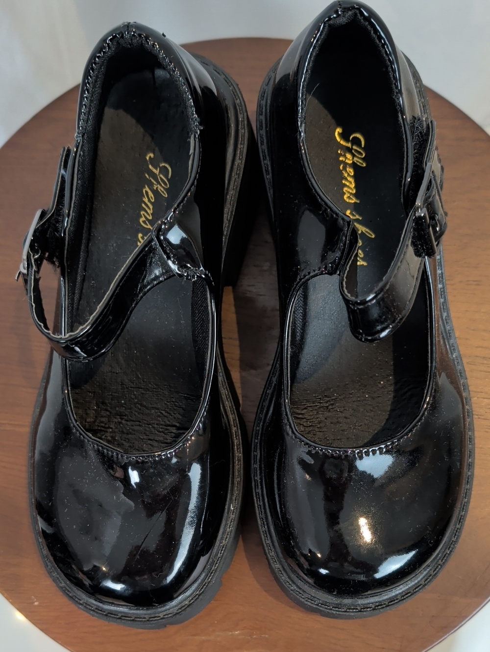 Patent Mary Jane Platform Shoes Black 35 - Picture 3 of 11